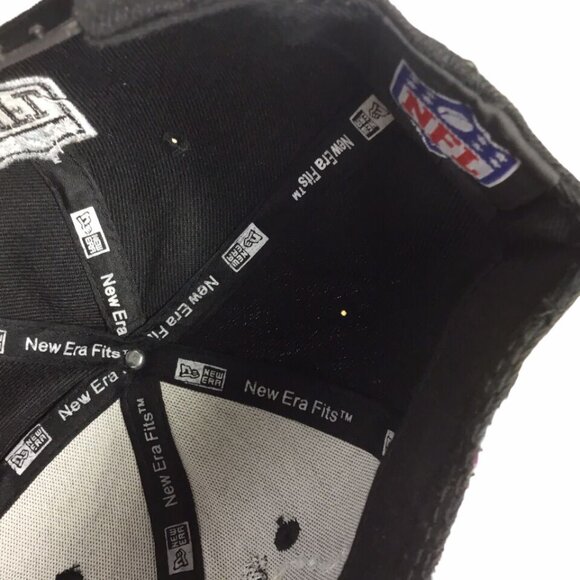 NFL Las Vegas Raiders New Era Fifty Black Floral Bee Embroidered NEW